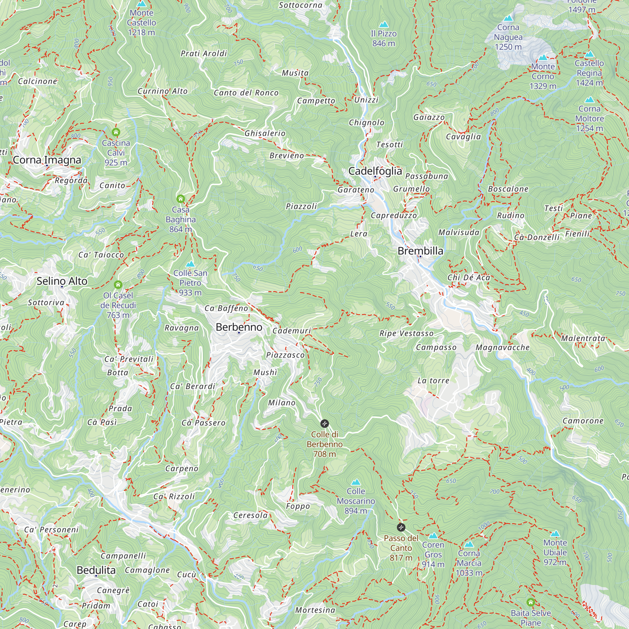 Forcella map
