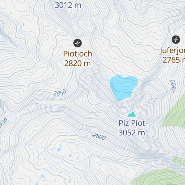 Map of Piz Piot Nordwestgipfel