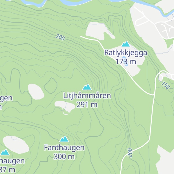 Map of Litjhåmmåren
