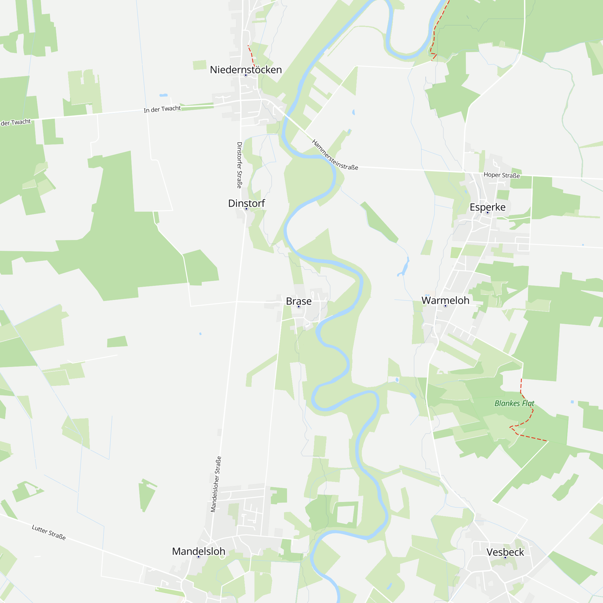Schutzhütte Brase map