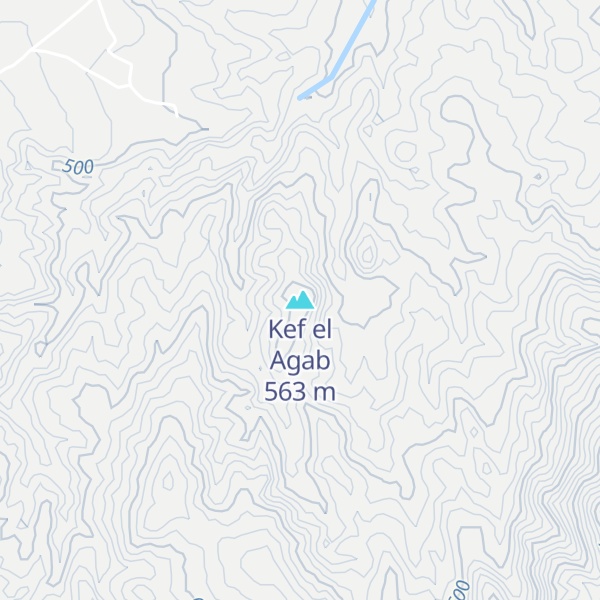 Map of Kef el Agab