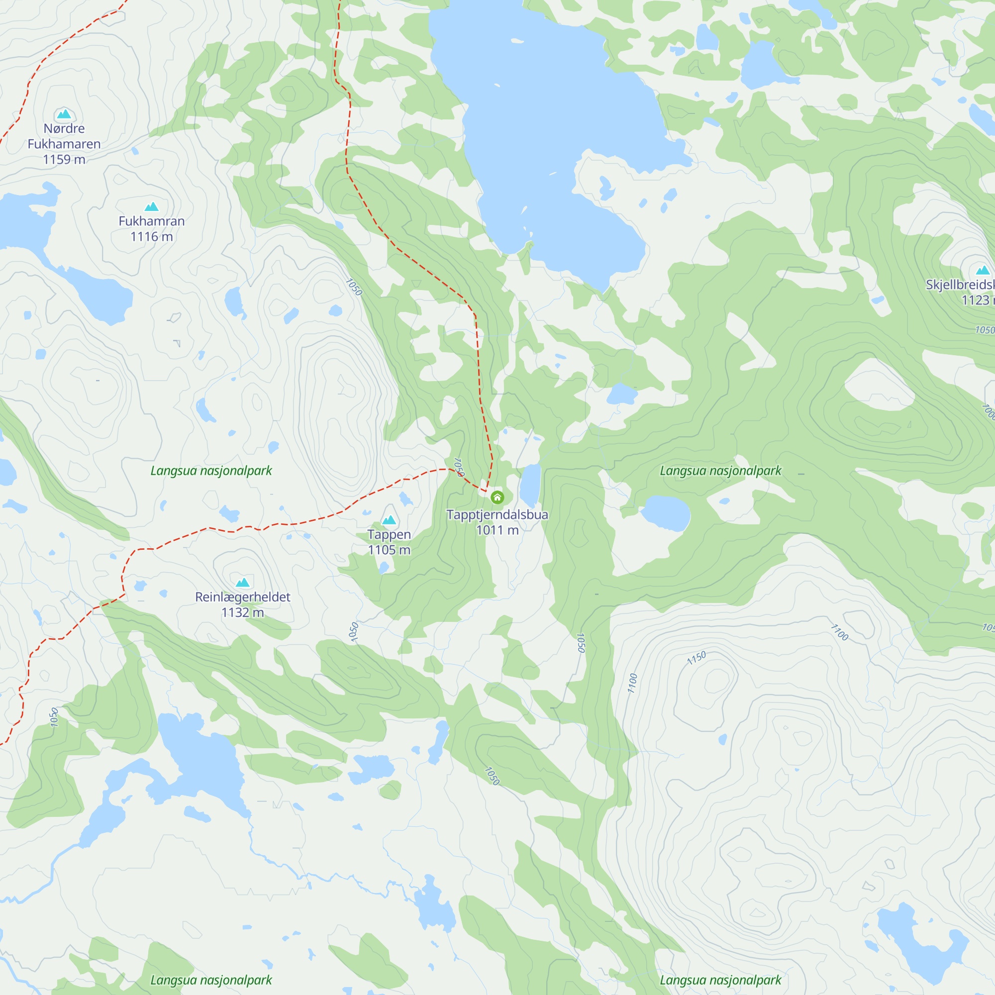 Tapptjerndalsbua map