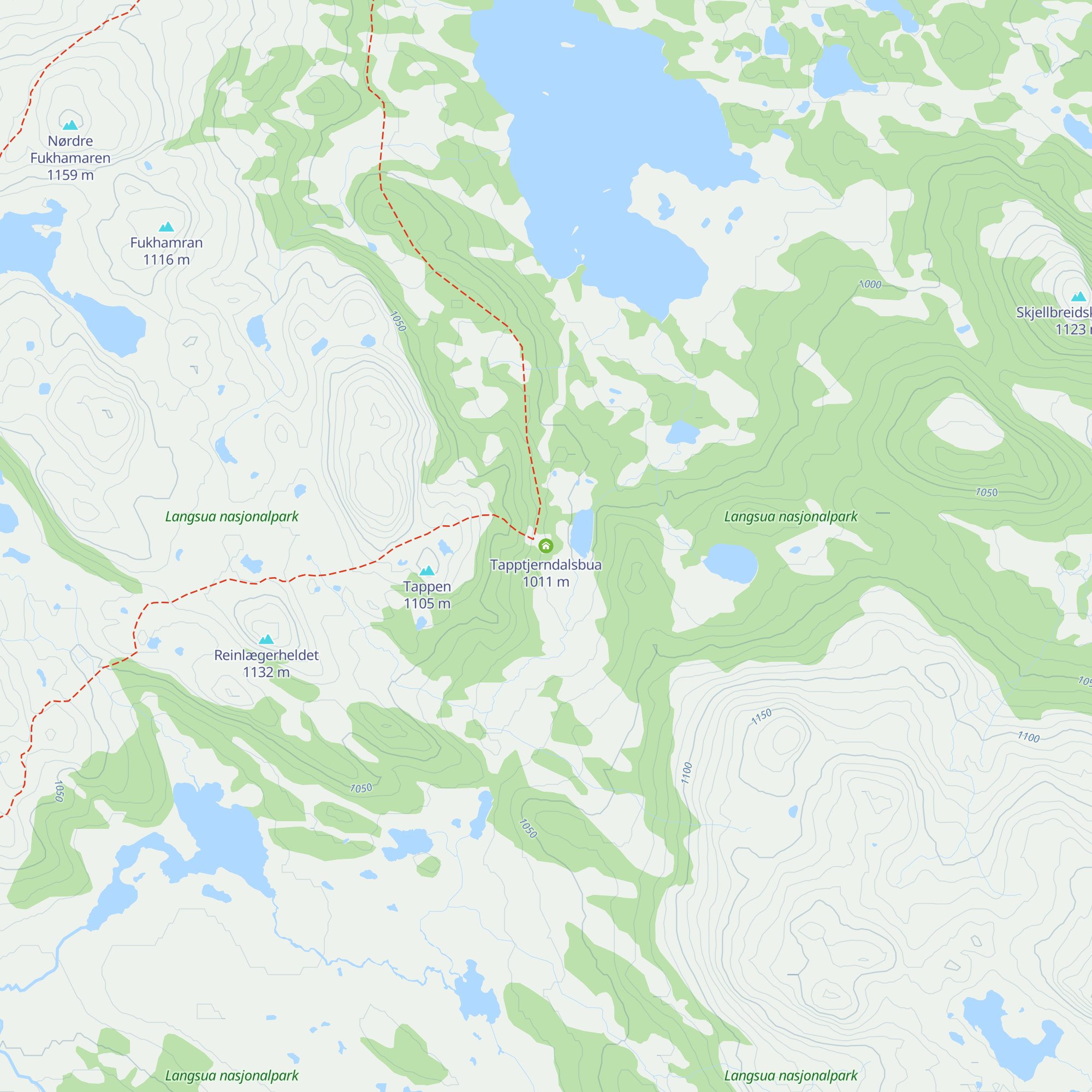 Tapptjerndalsbua map