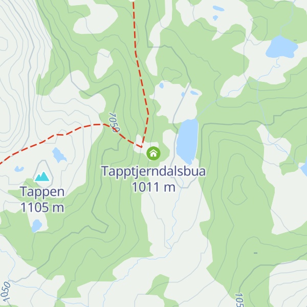 Map of Tapptjerndalsbua