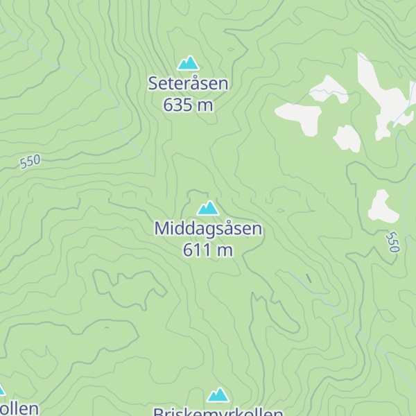 Map of Middagsåsen