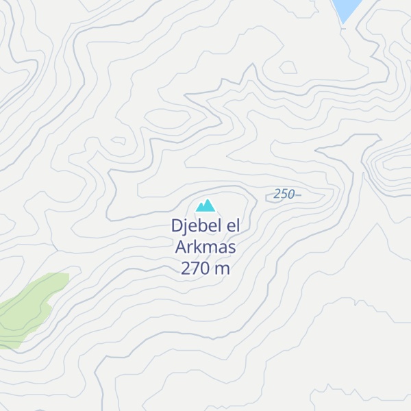 Map of Djebel el Arkmas