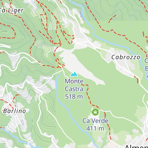 Map of Monte Castra