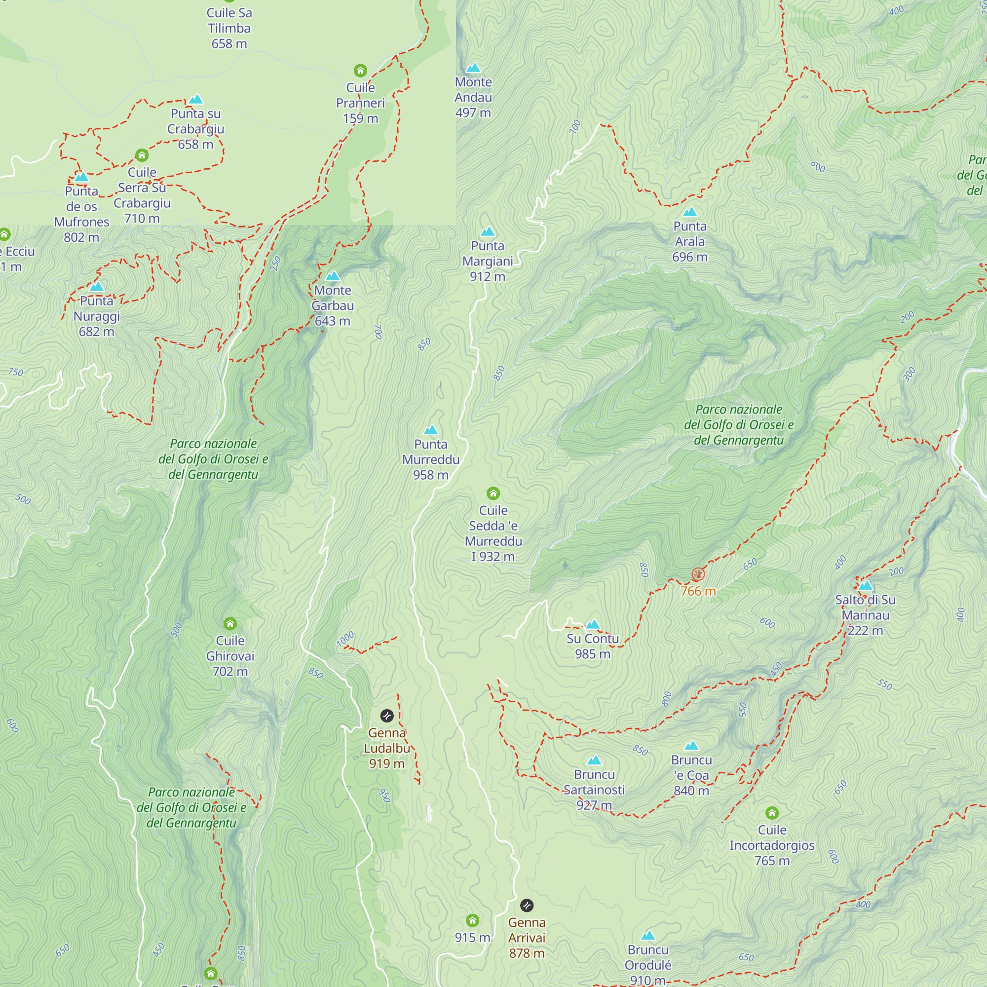 Cuile Sedda 'e Murreddu I map