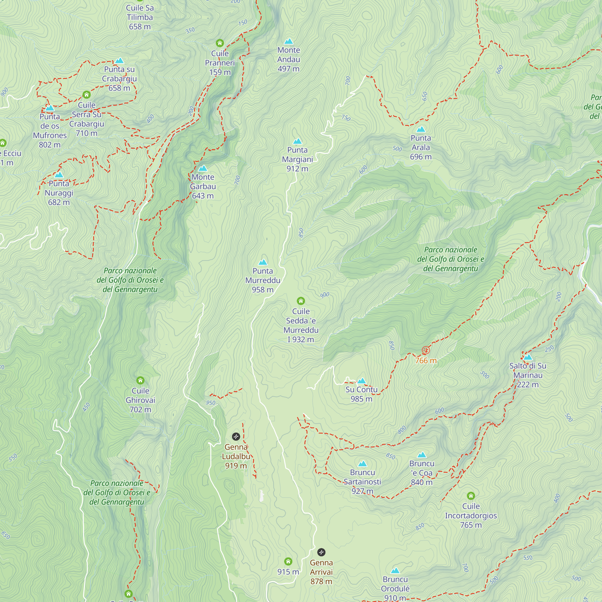 Cuile Sedda 'e Murreddu I map