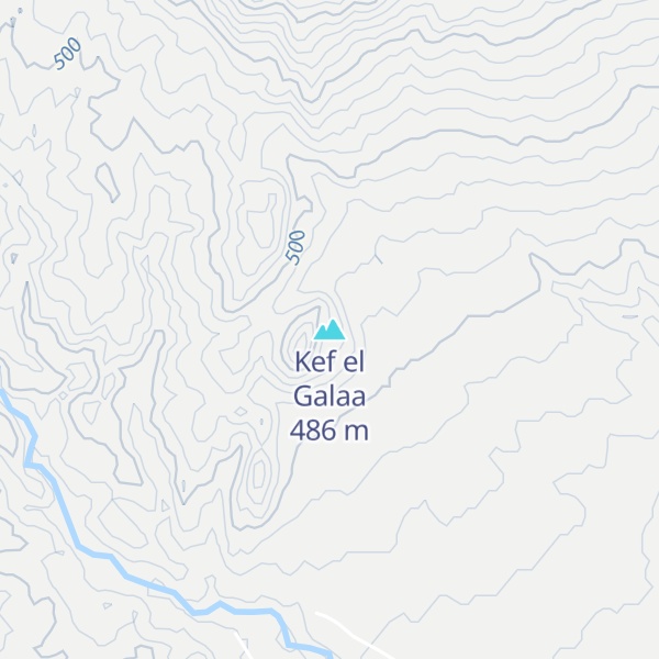 Map of Kef el Galaa