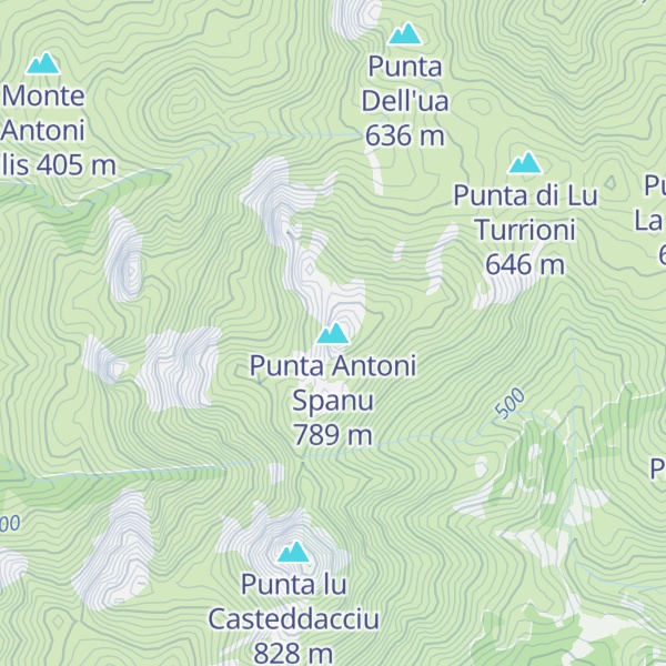 Map of Punta Antoni Spanu
