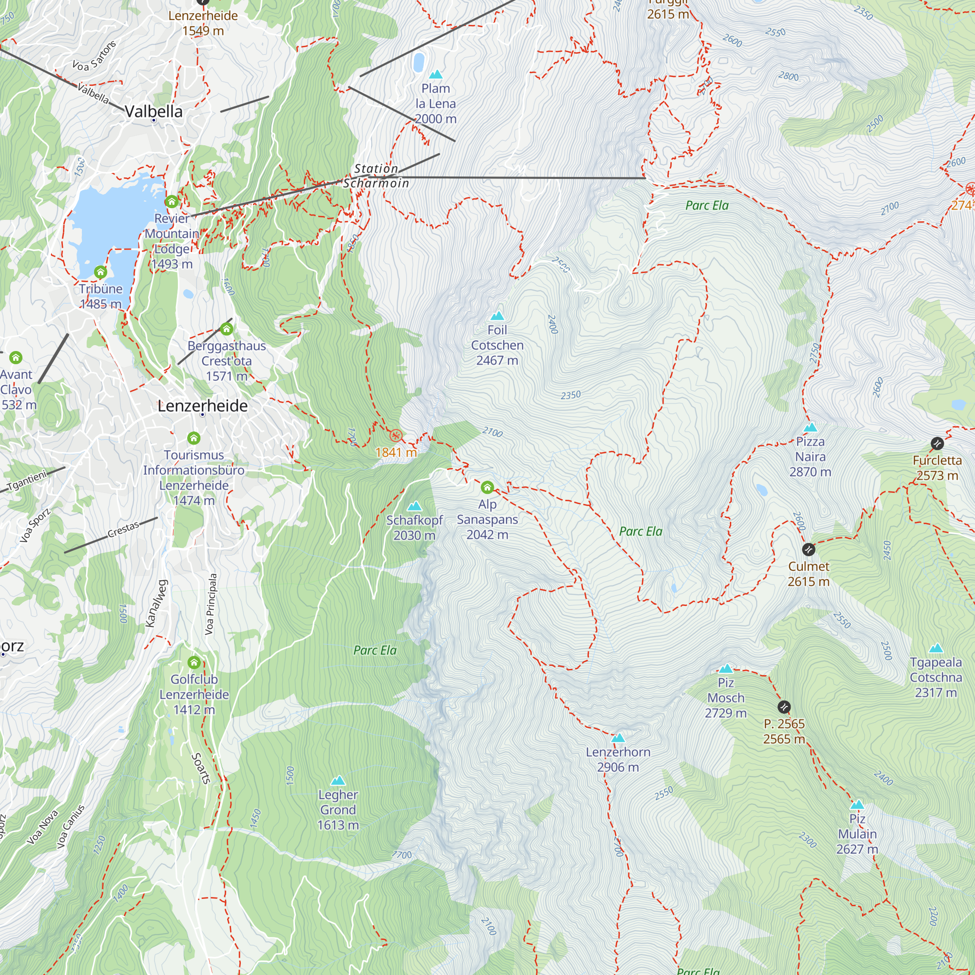 Alp Sanaspans map