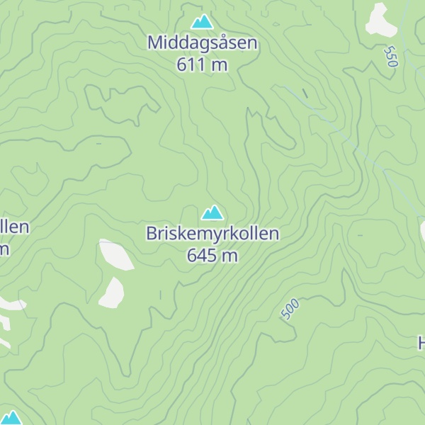 Map of Briskemyrkollen