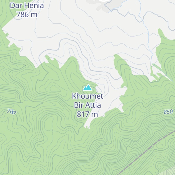 Map of Khoumet Bir Attia