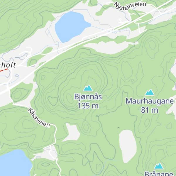 Map of Bjønnås