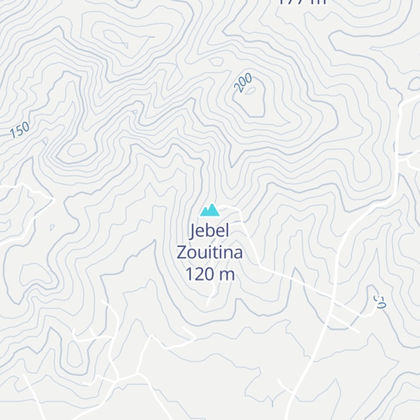 Map of Jebel Zouitina