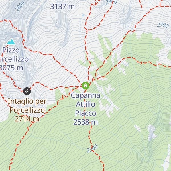 Map of Capanna Attilio Piacco