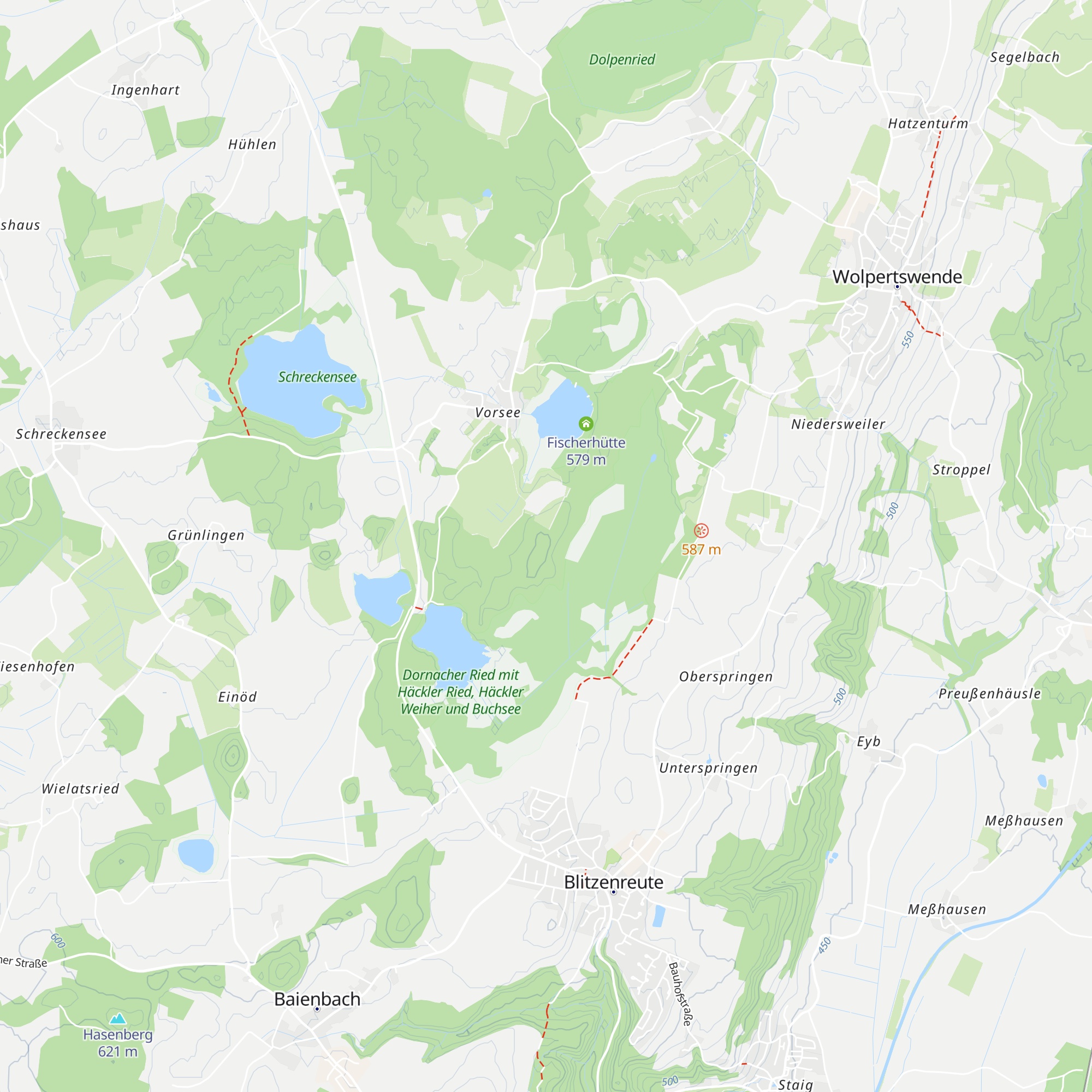 Sudetenhütte map