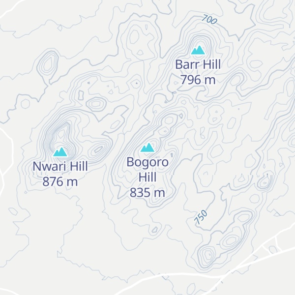 Map of Bogoro Hill