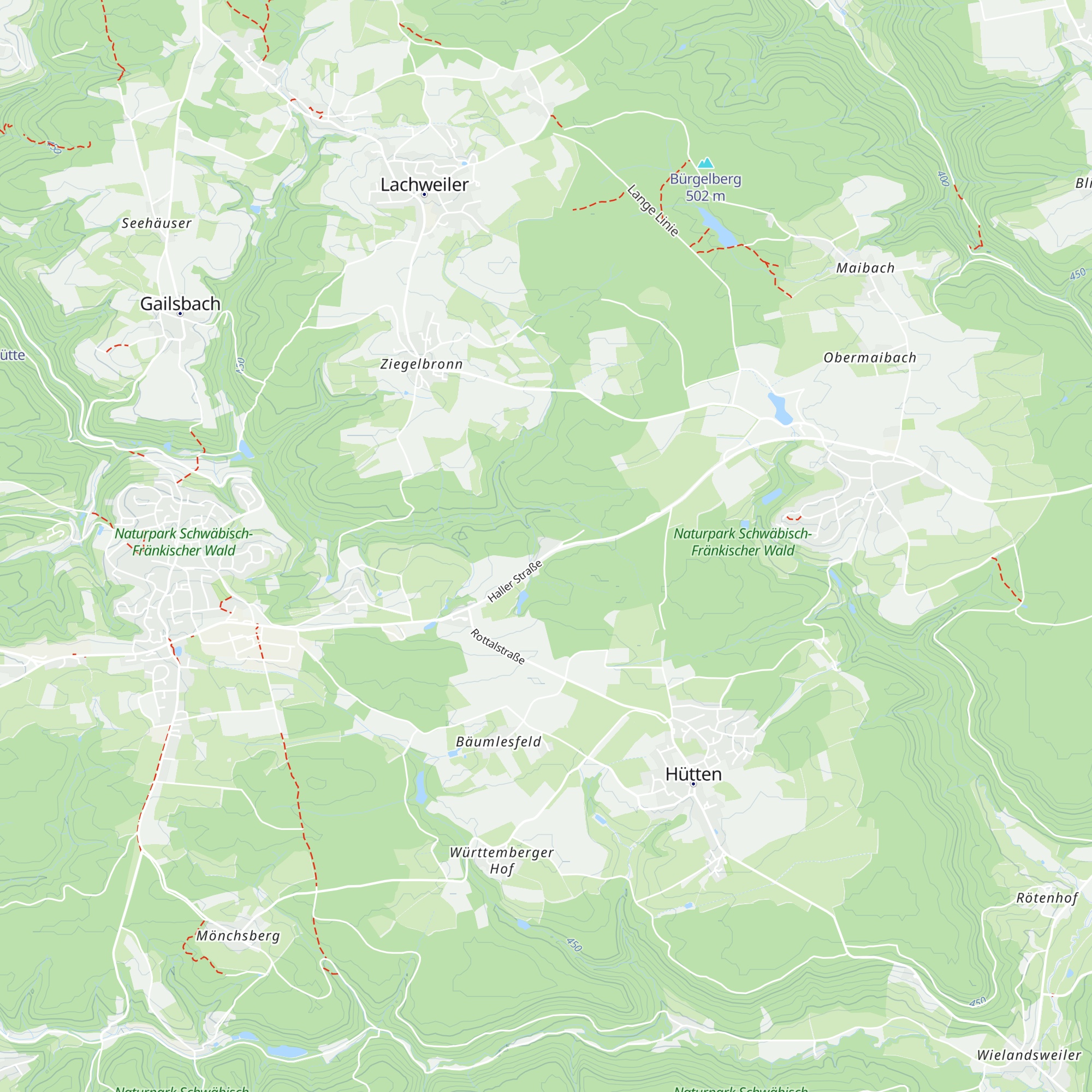 Aschenhütte (B 14) map