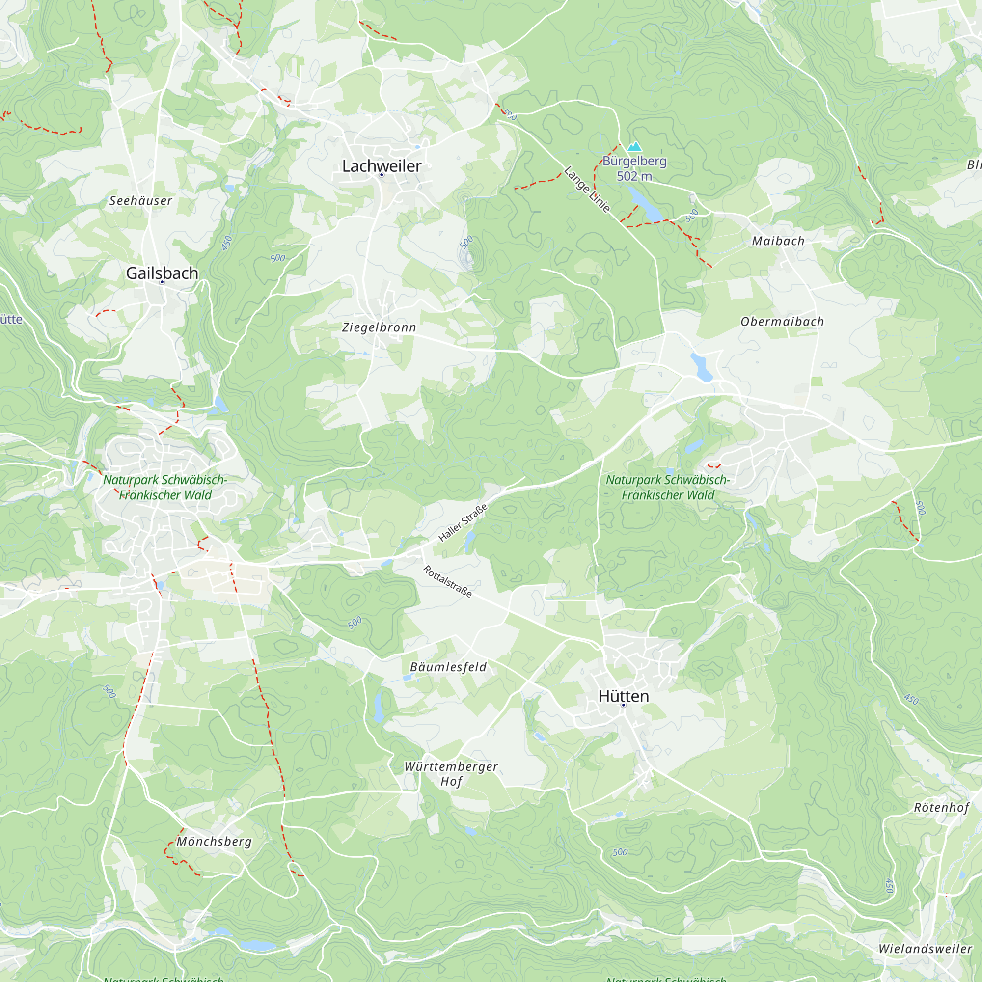 Aschenhütte (B 14) map