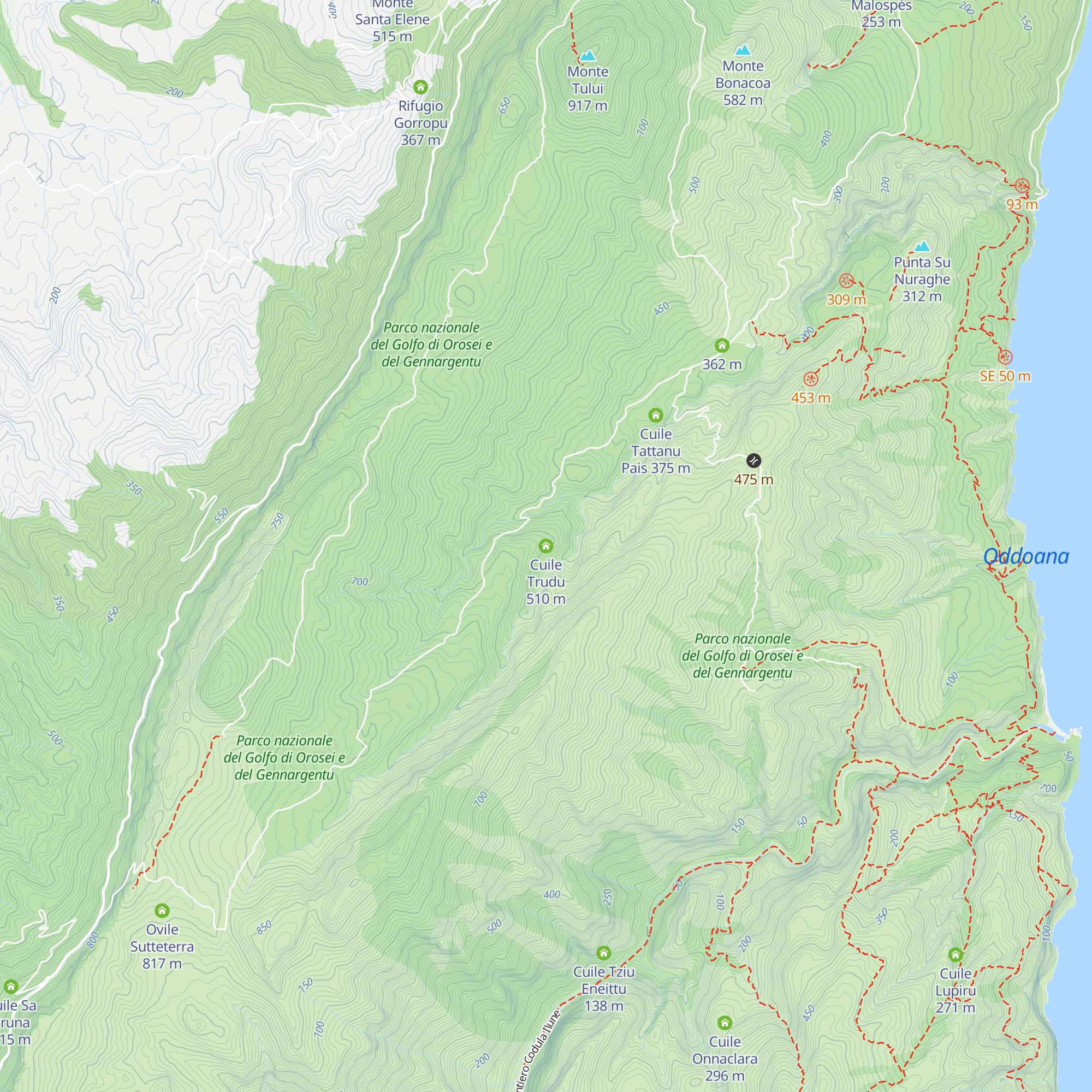 Cuile Trudu map
