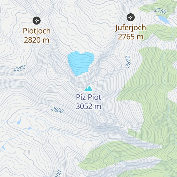 Map of Piz Piot