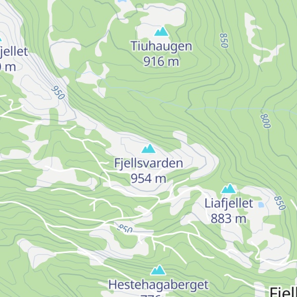 Map of Fjellsvarden