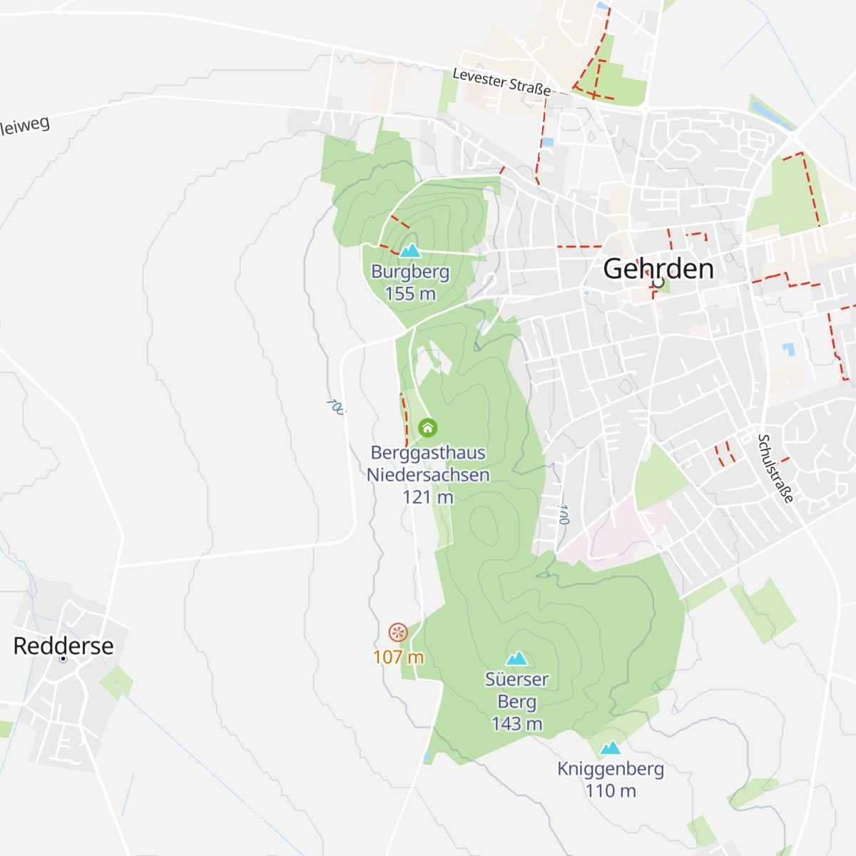 Berggasthaus Niedersachsen map