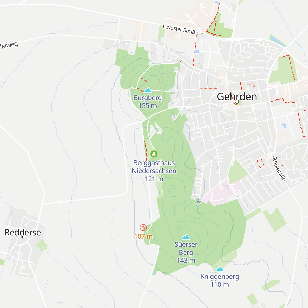 Berggasthaus Niedersachsen map