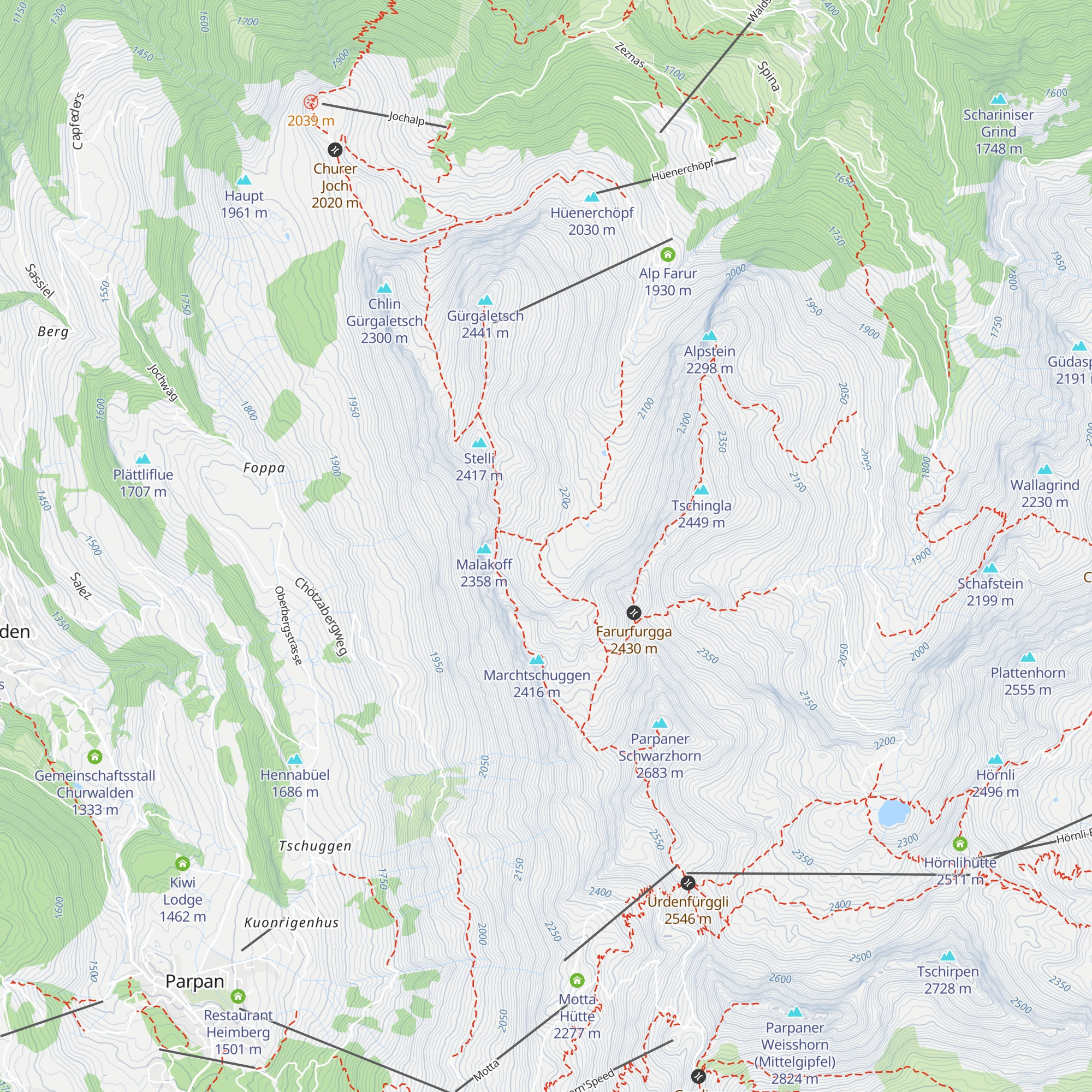 Obersäss map