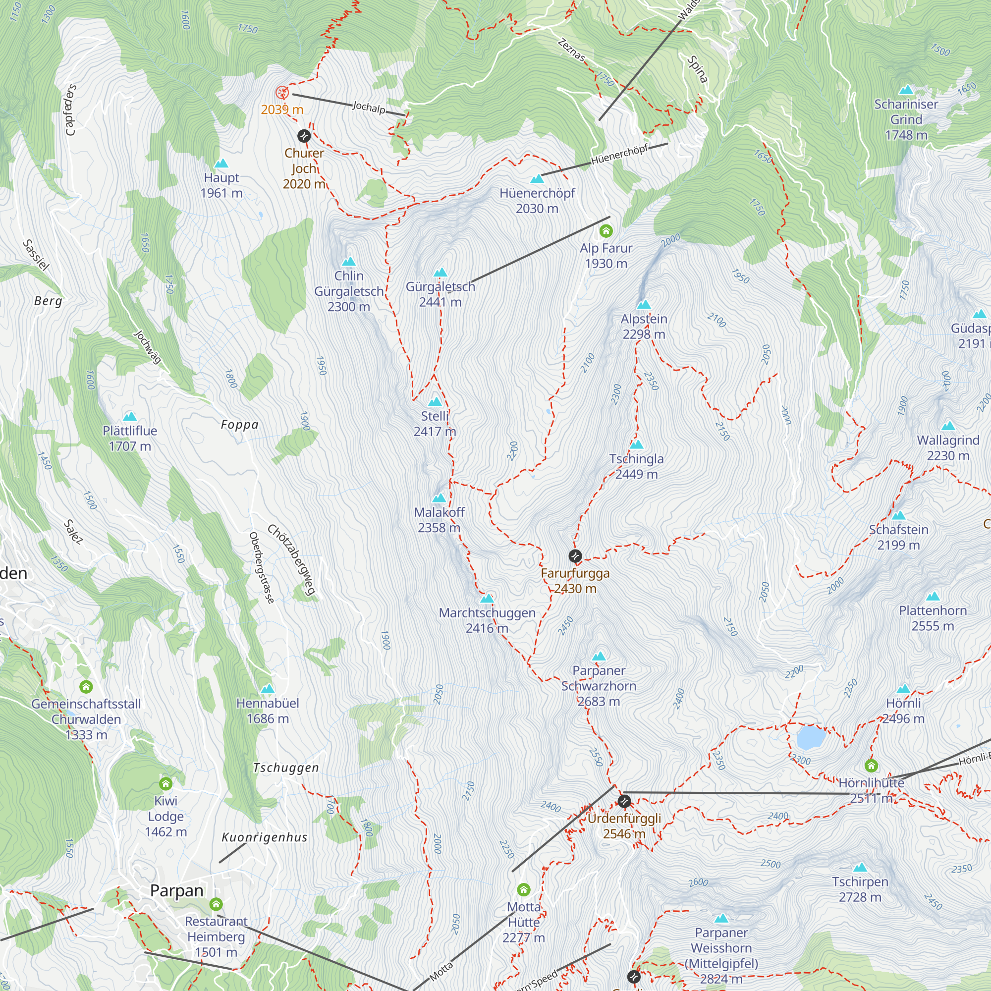Obersäss map