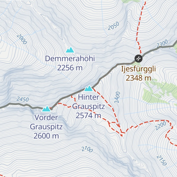 Map of Hinter Grauspitz