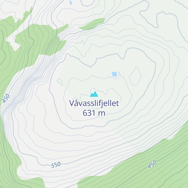 Map of Våvasslifjellet