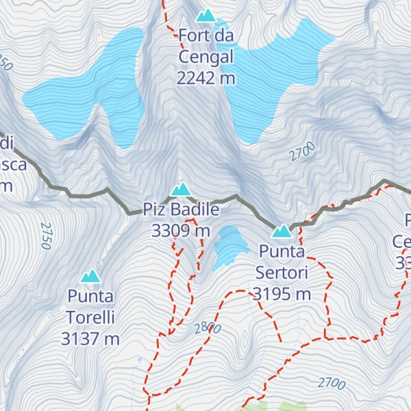 Map of Bivacco Alfredo Redaelli