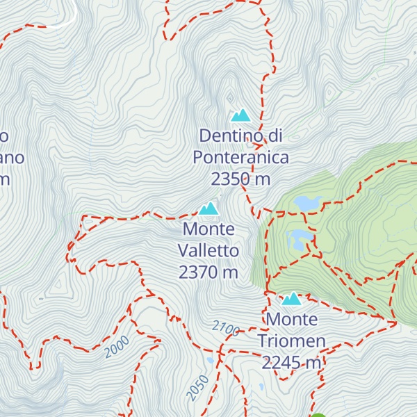 Map of Monte Valletto