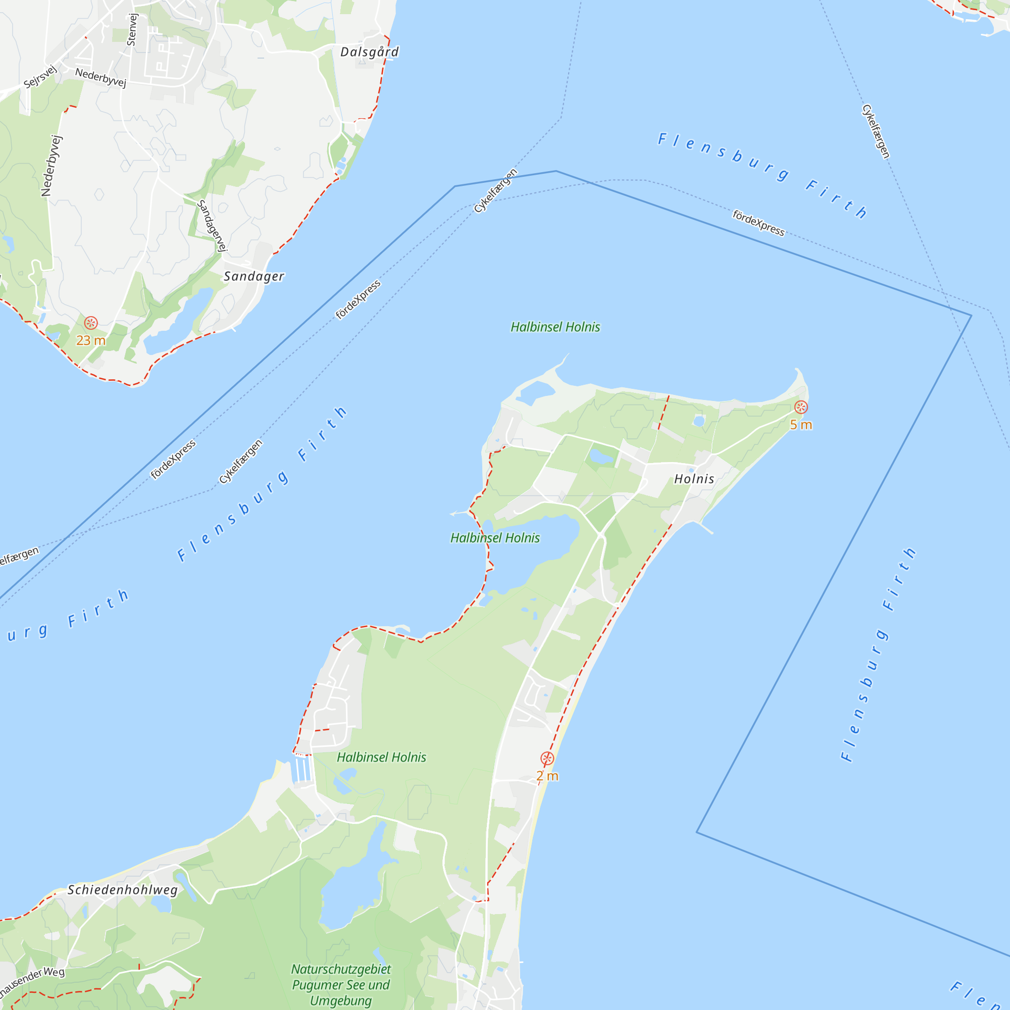 NABU-Hütte Holnis map