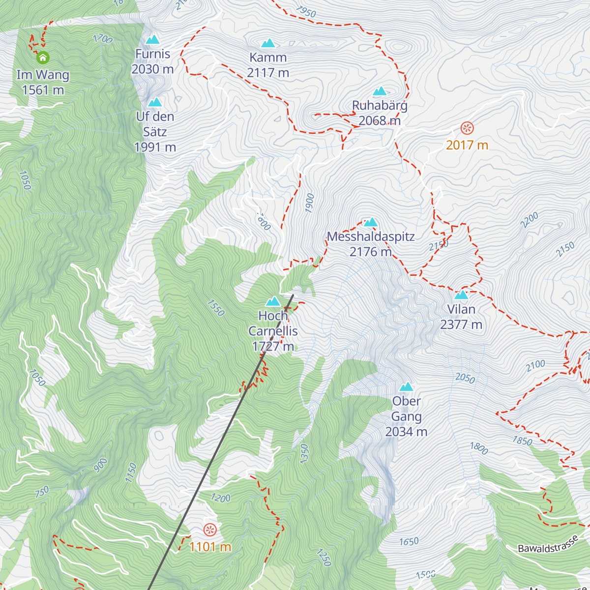 Bergbeizli Älplibahn Malans map
