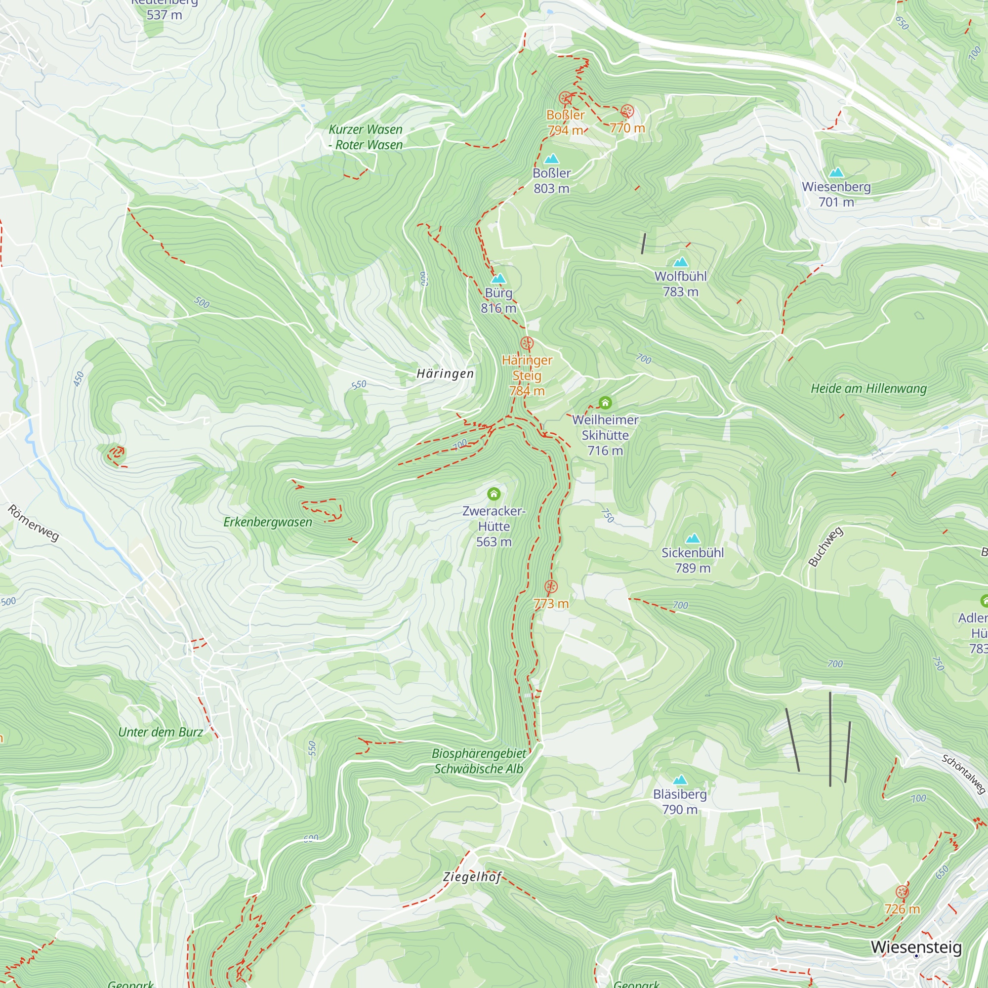 Zweracker-Hütte map