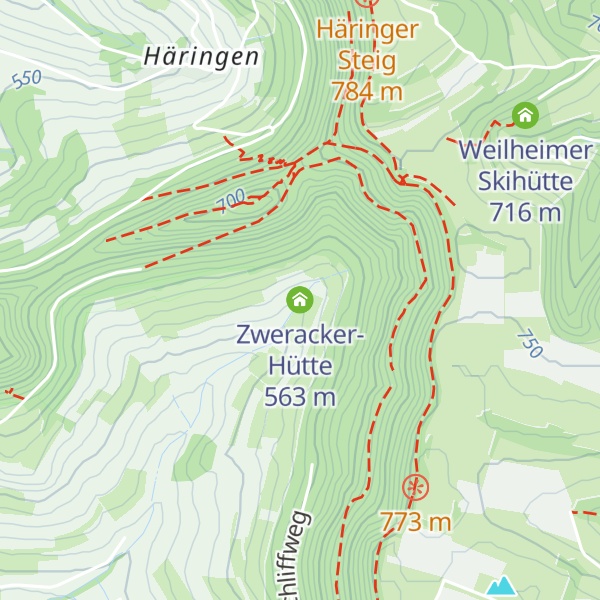 Map of Zweracker-Hütte