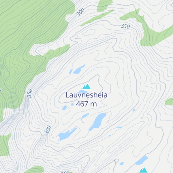 Map of Lauvnesheia