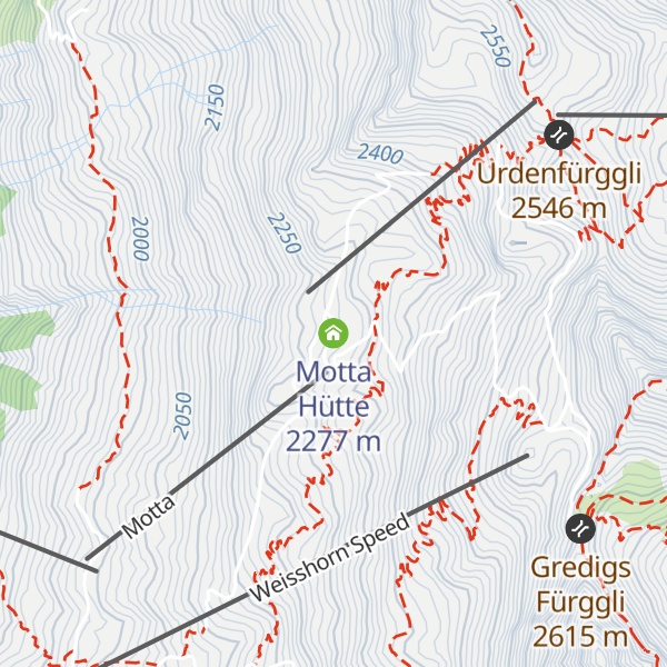 Map of Motta Hütte