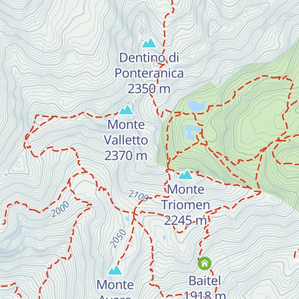 Map of Monte Tribortoi