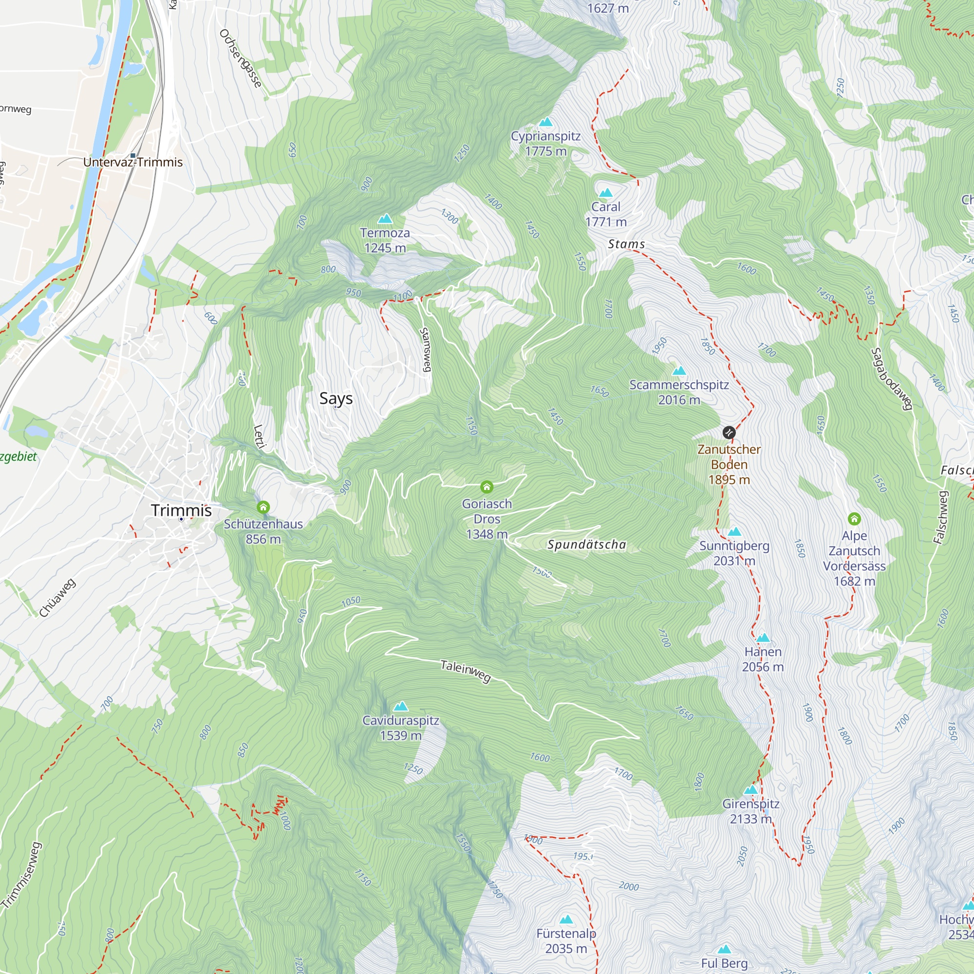 Goriasch Dros map