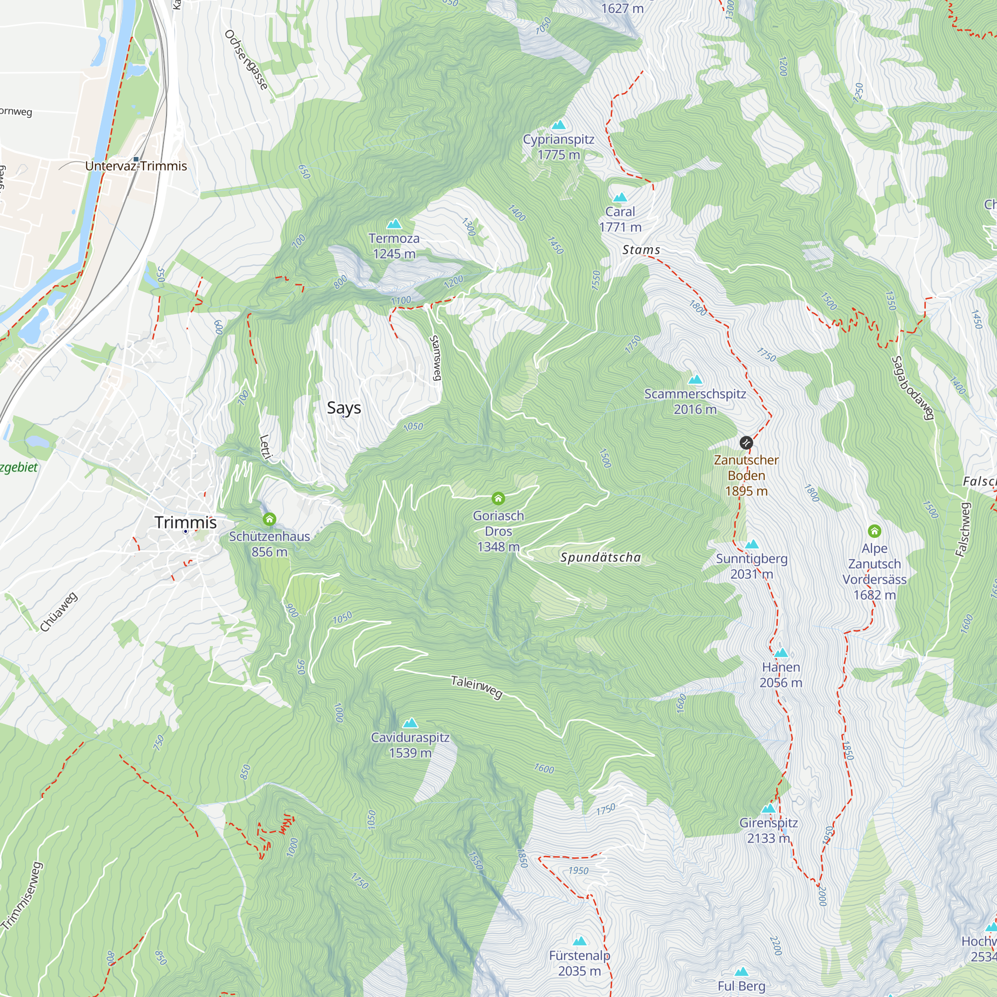 Goriasch Dros map