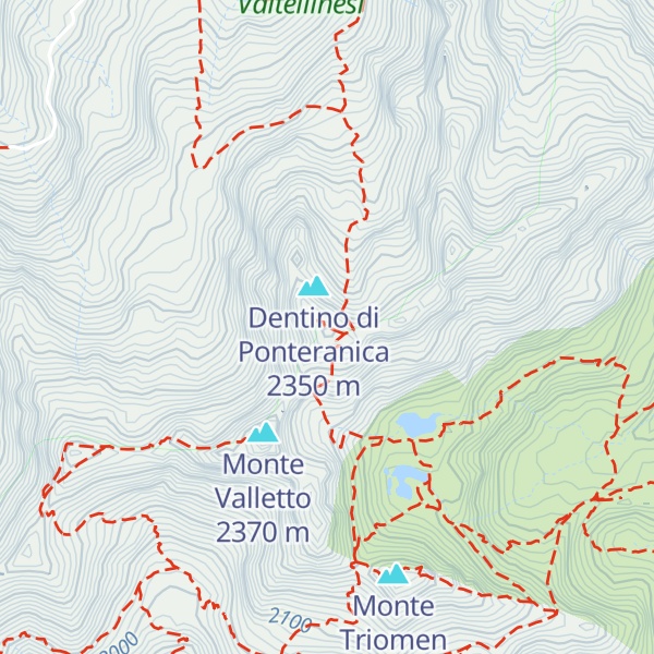 Map of Monte Ponteranica Centrale
