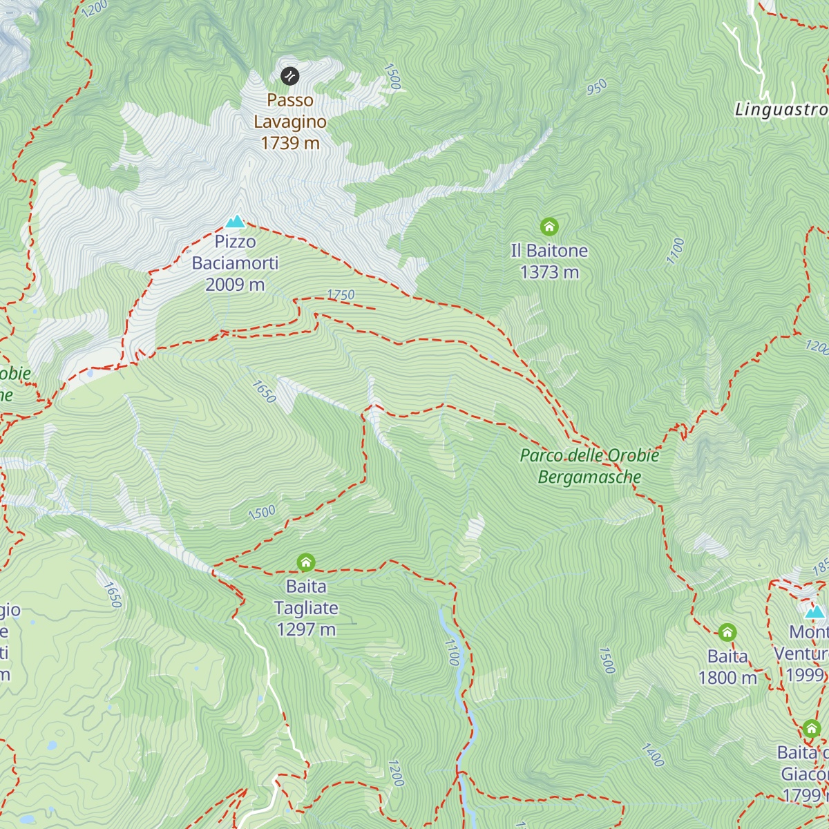 Baita Baciamorti map