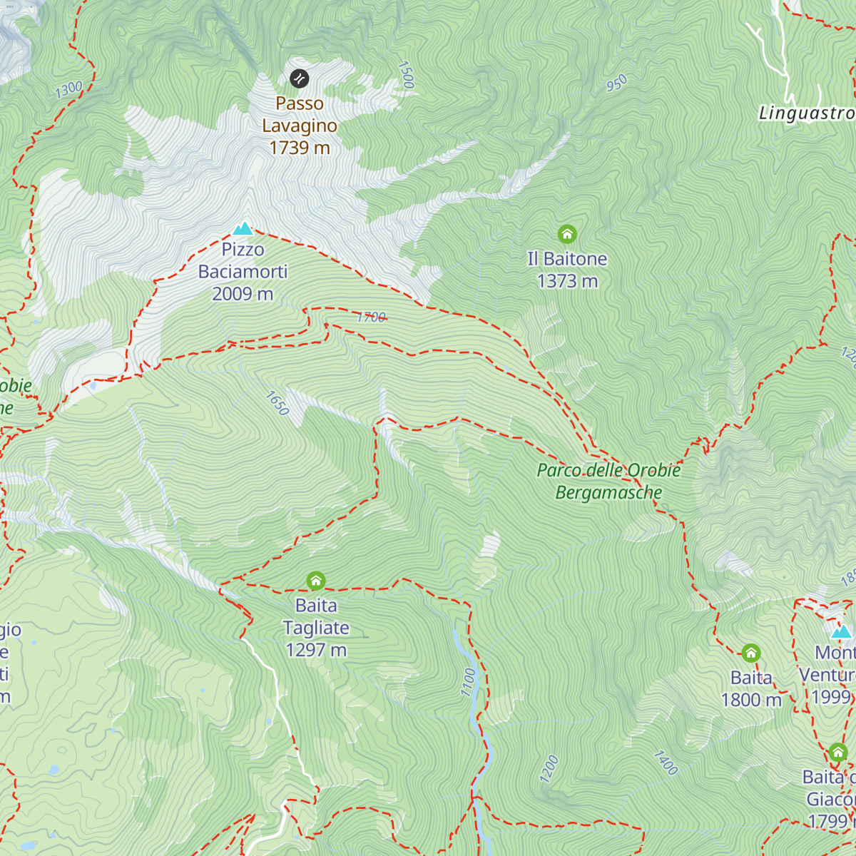 Baita Baciamorti map