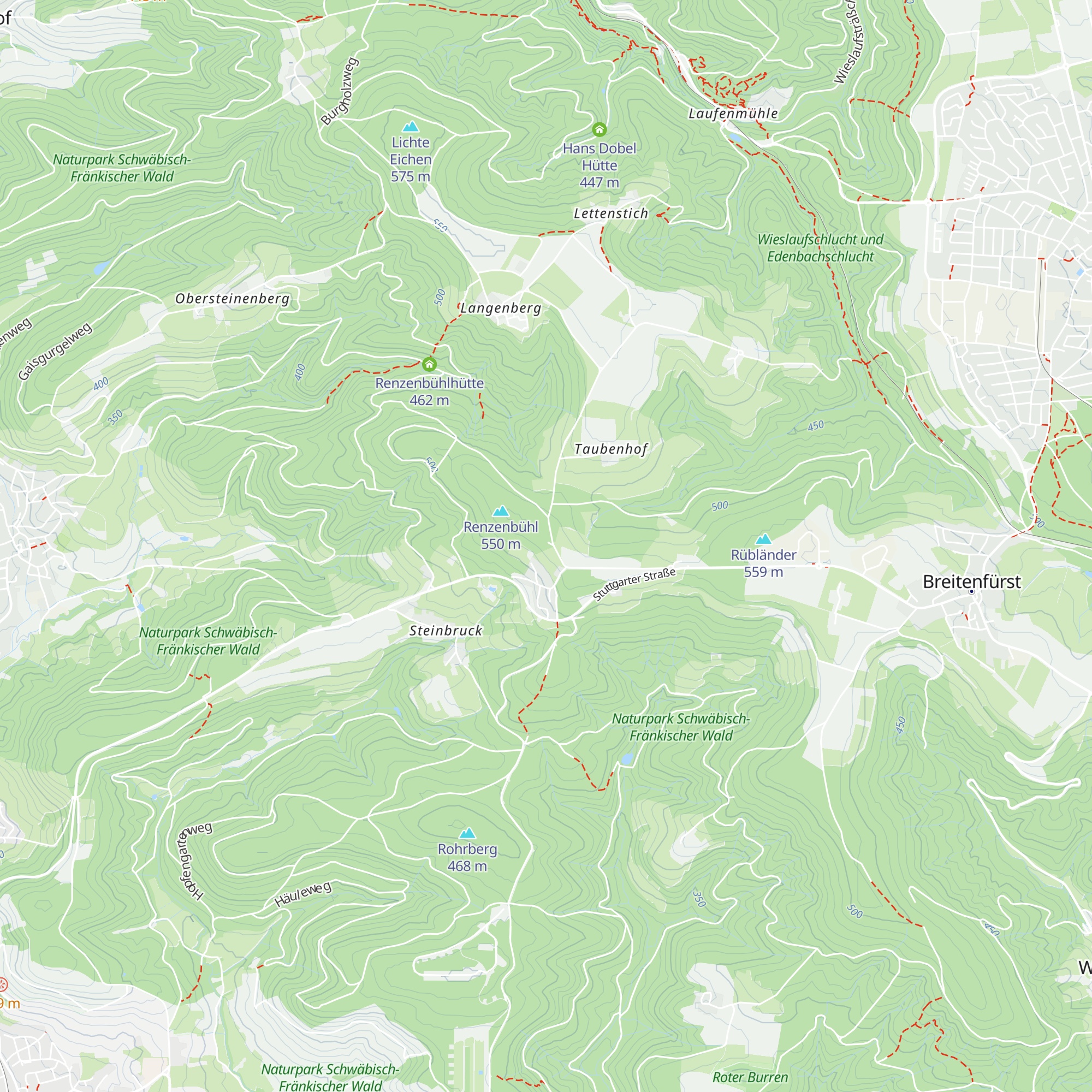Stebingerhütte map