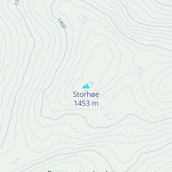 Map of Storhøe
